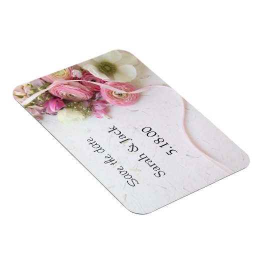 Anemone, ranunculus Blume speichern Datumsmagnet Magnet (Rechte Seite)