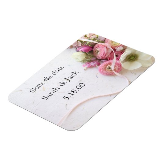 Anemone, ranunculus Blume speichern Datumsmagnet Magnet (Linke Seite)