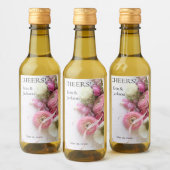 Anemone, Rranunculus, Bänder Getränke Label Set Weinetikett (Flaschen)