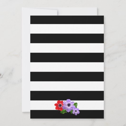 Anemone Save the Date (Rückseite)