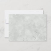 Anemone Schwarz-weiße Blume Hochzeit RSVP Antwort (Rückseite)