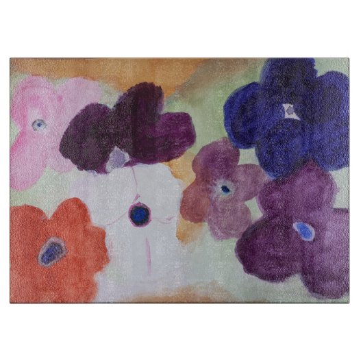 Anemone Spring Blume Chopping Board Schneidebrett (Vorderseite)