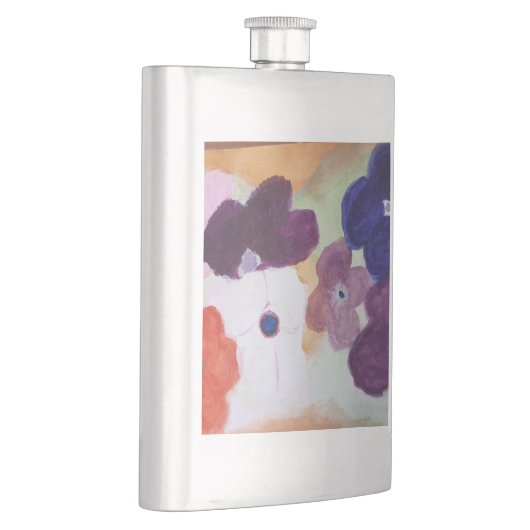 Anemone Spring Flowers Classic Flask Flachmann (Rechts)