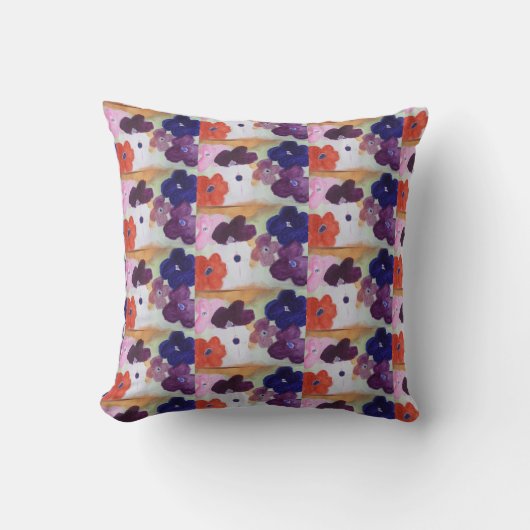 Anemone Spring Flowers Cushion Kissen (Vorderseite)