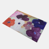 Anemone Spring Flowers Door Mat Fußmatte (Schrägansicht)