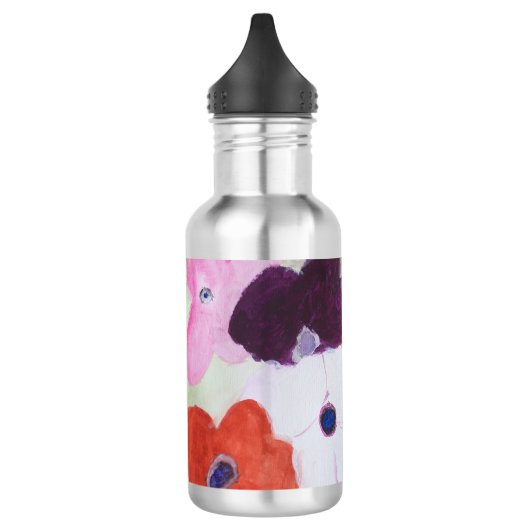 Anemone Spring Flowers Edelstahlflasche (Links)