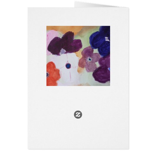 Anemone Spring Flowers Geburtstagskarte (Hinten)