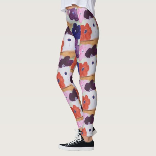 Anemone Spring Flowers Leggings (Links)