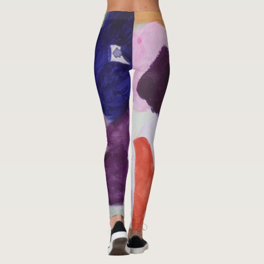 Anemone Spring Flowers Leggings (Rückseite)