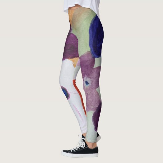 Anemone Spring Flowers Leggings (Links)