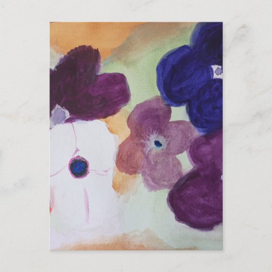 Anemone Spring Flowers Postcard Postkarte (Vorderseite)