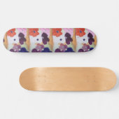 Anemone Spring Flowers Skateboard (Horizontal)