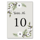 Anemone - Tischnummer (Rückseite)