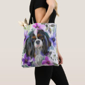 'Anemone' Tricolor cavalier Hundebeutel Tasche (Von Nahem)