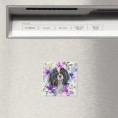 'Anemone' Tricolor cavalier Hundekunstmagnet Magnet (In Situ (Geschirrspüler))