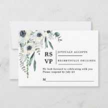 Anemone UAWG wedding insert card