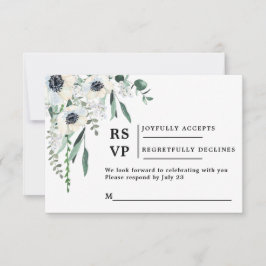 Anemone UAWG wedding insert card RSVP Karte