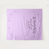 Anemone über den Hintergrund der Hochzeit von Lila Wandteppich (Vorderseite (Horizontal))