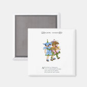 Anemone und Bluets Magnet (Vorderseite/Rückseite)