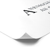 Anemone und Bluets Poster (Ecke)