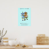 Anemone und Bluets Poster (Küche)