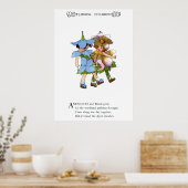 Anemone und Bluets Poster (Küche)