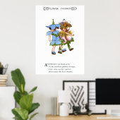 Anemone und Bluets Poster (Heimbüro)