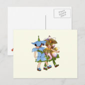 Anemone und Bluets Postkarte (Vorne/Hinten)