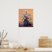 Anemone und Lila in einer Blauen Vase, nach 1912 Poster (Küche)