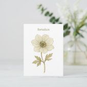 Anemone — verlassen postkarte (Stehend Vorderseite)