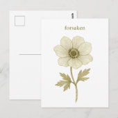 Anemone — verlassen postkarte (Vorne/Hinten)