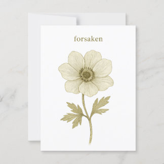 Anemone — verlassen postkarte