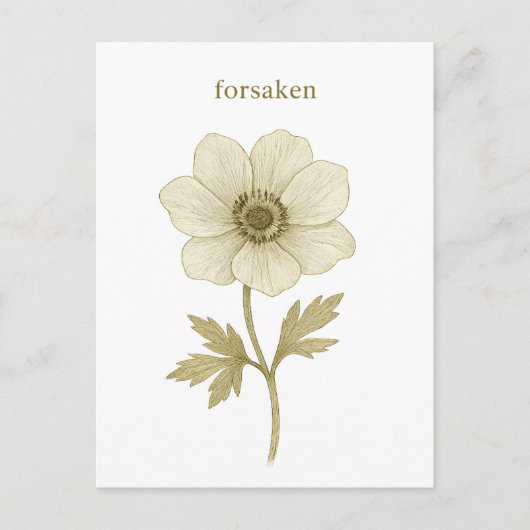 Anemone — verlassen postkarte (Vorderseite)