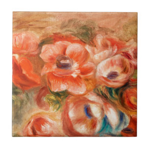 Anemone von Renoir Impressionist Painting Fliese