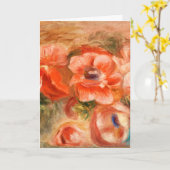 Anemone von Renoir Impressionist Painting Karte (Gelbe Blume)