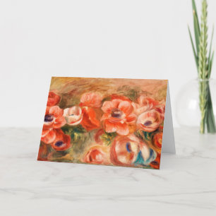Anemone von Renoir Impressionist Painting Karte