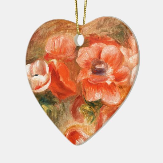 Anemone von Renoir Impressionist Painting Keramik Ornament (Links)