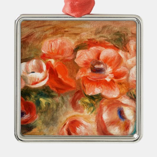 Anemone von Renoir Impressionist Painting Ornament Aus Metall (Vorne)