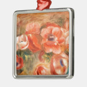 Anemone von Renoir Impressionist Painting Ornament Aus Metall (Links)