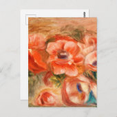 Anemone von Renoir Impressionist Painting Postkarte (Vorne/Hinten)