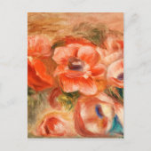 Anemone von Renoir Impressionist Painting Postkarte (Vorderseite)