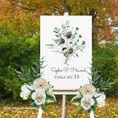 Anemone Watercolor Hochzeitsvorlage für die Tischn Mitteilungskarte