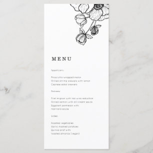 Anemone Wedding Menükarte