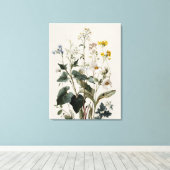 Anemone-Wildblumen-Cluster Leinwanddruck (Insitu (Holzboden))