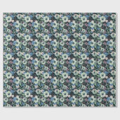 Anemone-Wildblumen: Vintages Wasserfarbmuster Geschenkpapier (Flach)
