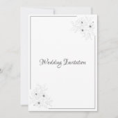 Anemone zur Einladung von White Wedding (Vorderseite)