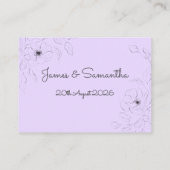 Anemone zur Platzkarte von Blasslavender Flat (Rückseite)