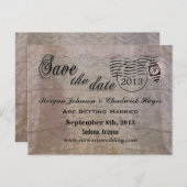 Anémoneathe Save the Date Postcards Ankündigungspostkarte (Vorne/Hinten)