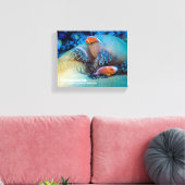 Anemonefisch, rosa und Anemon Leinwanddruck (Insitu (Wohnzimmer))