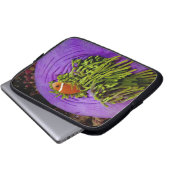 Anemonefish und große Anemone Laptopschutzhülle (Vorne Knopf)